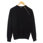 ディオールオム Dior HOMME ニット セーター クルーネック 長袖 ジップ XS 黒 ブラック 863M631ZT904 /TK ▲H メンズ