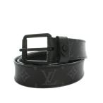 ルイヴィトン LOUIS VUITTON モノグラム エクリプス サンチュール ヴォヤジャー 35MM ベルト 黒 M0043 /BB ■OH ▲H メンズ
