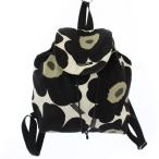 マリメッコ marimekko バックパック リュックサック デイパック ウニッコ 黒 白 /BM ■MA レディース