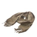 ポロ ラルフローレン POLO RALPH LAUREN ポロベア マフラー フリンジ チェック柄 茶 ブラウン /AN42 ■MA メンズ