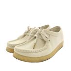  Clarks clarkswala Be Wallabee мокасины обувь кожа Raver UK4 23.0cm белый белый 23514 /YT31 ^H *D женский 