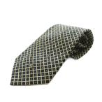  Burberry zBurberrys Vintage широкий галстук галстук в клетку шелк шелк слоновая кость темно-синий темно-синий /AN #MA мужской 