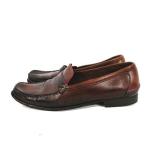 【中古】コールハーン COLE HAAN モックトゥ スリッポン ローファー シューズ 茶色 ブラウン D15342 サイズ6.5B ◎5 レディース 【ベクトル 古着】