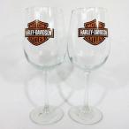 中古 ハーレーダビッドソン HARLEY DAVIDSON ワイングラス コップ 2個 セット ロゴ  メンズ レディース 【ベクトル 古着】