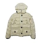 モンクレール MONCLER ダウンジャケットブルゾン パーカ フーディ アウター ジップアップ 820-093-45335-50 ホワイト 0 レディース▲C1