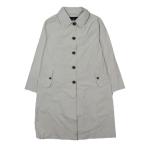  Aquascutum AQUASCUTUM плащ жакет длинный водоотталкивающий серебристый жевательная резинка проверка длинный рукав белый M~L женский 