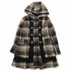 12AW Diag Ram Grace Continental Diagram GRACE CONTINENTAL твид шерсть полупальто "даффл коут" f-ti36 черный Brown /10