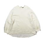  Zari laksTHE RERACS тянуть over тренировочный футболка Zip длинный рукав одноцветный "теплый" белый 36 женский 