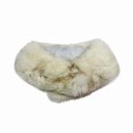  прекрасный товар No-brand пелерина натуральный мех muffler шаль мех оттенок белого MIX цвет /9 женский 