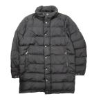 モンクレール MONCLER ダウンコート ダウンジャケット ミドル フーディ ダブルジップ 無地 ナイロン アウター 黒 ブラック 1 メンズ EKF2