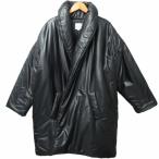 セリーヌ CELINE 中綿ロングコート ジャケット ブルゾン シルク混 フランス製 黒 ブラック Sサイズ 0503 IBO52 レディース