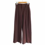 f Ray I ti-FRAY I.D высокий талия широкий слаксы шерсть брюки two tuck чай Brown 0 примерно S размер соответствует FWFP234098