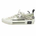 ディオール Dior × DANIEL ARSHAM ダニエル アーシャム B23 LOW TOP ニュースペーパープリント スニーカー ホワイト 43 28.0 IBO62
