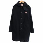ダントン DANTON ウールコート ウールモッサ くるみボタン チンストラップ付 紺 ネイビー 42 XL IBO70 メンズ