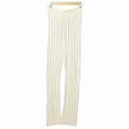  Today полный TODAYFUL 21SS Randomrib Knit Pants Random ребра вязаный брюки легкий талия хлопок linen. лен . полоса 38