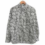 コムデギャルソンシャツ COMME des GARCONS SHIRT × KAWS 21SS コラボ Classic Eyes Poplin Shirt 総柄 シャツ 長袖 FH-B027 グレー S