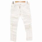 ディースクエアード DSQUARED2 21SS WHITE BULL デニムパンツ ジーンズ スキニー ダメージ加工 42 白 ホワイト /FF IBO76 メンズ