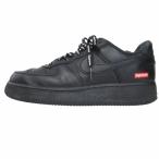 ナイキ NIKE × SUPREME AIR FORCE 1 エアフォース1 ロー シュプリーム CU9225-100 スニーカー 黒 ブラック US8 26.0cm ☆AA★