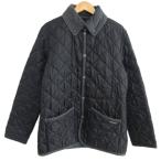 ショッピングラベンハム ラベンハム LAVENHAM ファクトタム FACTOTUM 別注 キルティングジャケット ブルゾン 中綿 01031420 黒 ブラック 34 XS-S IBO80 メンズ