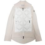 ショッピングmoncler モンクレール MONCLER 20AW CARDIGAN TRICOT F20939B51600 A9197 ダウンジャケット ニット ドッキング 国内正規 アイボリー XS ■MNK1