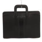 バーバリー ロンドン BURBERRY LONDON ブリーフケース ビジネスバッグ レザー 本革 裏地 ノバチェック 黒 ブラック シボ革 IBO82 /FF メン