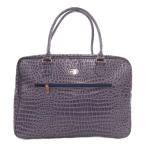 ショッピングフォリフォリ フォリフォリ Folli Follie トートバッグ ビッグ クロコ型押し エナメル 紫 パープル /NU レディース