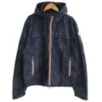 モンクレール MONCLER LYON リヨン ナイロンパーカー ジャケット カモフラ リップストップ 国内正規 紺 ネイビー 2 ■MNK2 メンズ