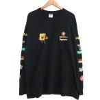 ショッピングシュプリーム シュプリーム SUPREME 25SS Sponge Bob Castelli Cycling L/S Tee スポンジボブ Tシャツ 長袖 XL 黒 ブラック メンズ
