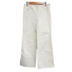 ショッピングシャネル シャネル CHANEL 01P セミフレアデニム ジーンズ ブーツカット 38 白 ホワイト P17500 ■MNK3 レディース