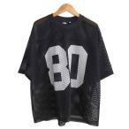 ショッピングstussy ステューシー STUSSY 美品 24SS STUSSY Team Jersey 80 Mesh 1140340 メッシュ Tシャツ M 黒 ブラック メンズ