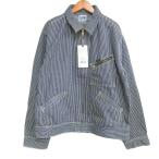 ショッピングダンガリー 未使用品 リー LEE タグ付き 91B ZIP-UP BLOUSE ジップアップブルゾン ヒッコリー ダンガリーズ ワークジャケット インディゴ XL