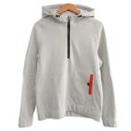 エルメス HERMES クルードセル セリエ CLOU DE SELLE SELLIER フィット パーカー フーディ ハーフジップ 裏起毛 L グレー ■MNK4 レディー