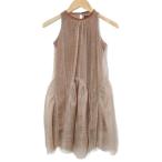 ショッピングzara ザラ ZARA ラメ チュール ベロア ワンピース ひざ丈 ノースリーブ 女の子 子供服 6 116cm ピンク /X キッズ