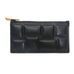 ショッピングヴェネタ ボッテガヴェネタ BOTTEGA VENETA 希少 22年 カセット カードケース コインケース カーフレザー 本革 黒 ブラック ☆AA★ レディース