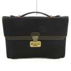 a* тест -nia.testoni DINAMICO бизнес ручная сумочка кожа чёрный чёрный бриллиант ru блокировка Logo Mark /FF мужской 