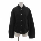 ショッピングzara ザラ ZARA ウールショートブルゾン ジャケット S ダークグレー 長袖 メタルボタン /NU レディース