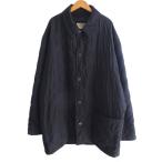 エルメス HERMES キルティングコート ジャケット 中綿 ロング 50 約L 灰 グレー 系 ■MNK4 0118 メンズ