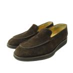 ショッピングロエベ ロエベ LOEWE ローファー シューズ スエード 6 24.0cm 茶 ブラウン 0122 ■MNK4 メンズ
