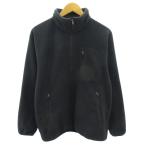 ザノースフェイス THE NORTH FACE フィールドフリース ハーフジップ フリースジャケット ハーフジップ ポーラテック ロゴ 刺繍 M 黒