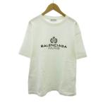 バレンシアガ BALENCIAGA 19SS Tシャツ ロゴ プリント 半袖 S 白 ホワイト JP57 2019 01233 0211 ■MNK5 メンズ