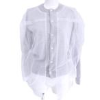 ショッピングCOMME コムデギャルソン COMME des GARCONS 25SS チュール ニット カーディガン レイヤード デザイン 長袖 XS 灰 グレー IBO90 レディース