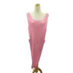 アイムプロダクト im product イッセイミヤケ 美品 プリーツ ワンピース ロング丈 ノースリーブ ピンク 0221 ■IBO90 レディース