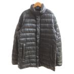  Uniqlo UNIQLO пуховик чёрный черный "в елочку" рисунок воротник-стойка стеганое полотно /SJ мужской 