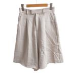  Nano Universe nano universe шорты юбка-брюки бежевый Zip fly ремень петля /HW женский 