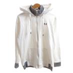  Under Armor UNDER ARMOUR Parker L белый белый Zip выше Logo принт капот /HW женский 