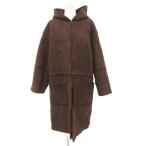  Mira o-wenMila Owen искусственный мутон f- dead пальто длинный с капюшоном F чай Brown 09WFC165115 /JS #GY09 женский 