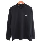 fites Golf FIDES GOLF Golf одежда mok шея рубашка Logo XL чёрный черный мужской 