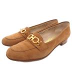  Salvatore Ferragamo Salvatore Ferragamo gun chi-ni bit Loafer туфли без застежки замша 6 чай /FF IBO100 женский 