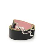 フェンディ FENDI ショルダーストラップ ストラップユー 黒 ピンク バッグ小物 レザー 8AV077 レディース中古 【ベクトル 古着】