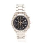 オメガ OMEGA 腕時計 スピードマスターデイト 自動巻き シルバー 3513.50 SS 黒文字 ...